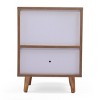 Gulches Set of 2 Mid Century Bedside Tables, Nightstand with Drawer & Shelf Storage, Side Accent Table for Living Room Bedroom - 4 of 4