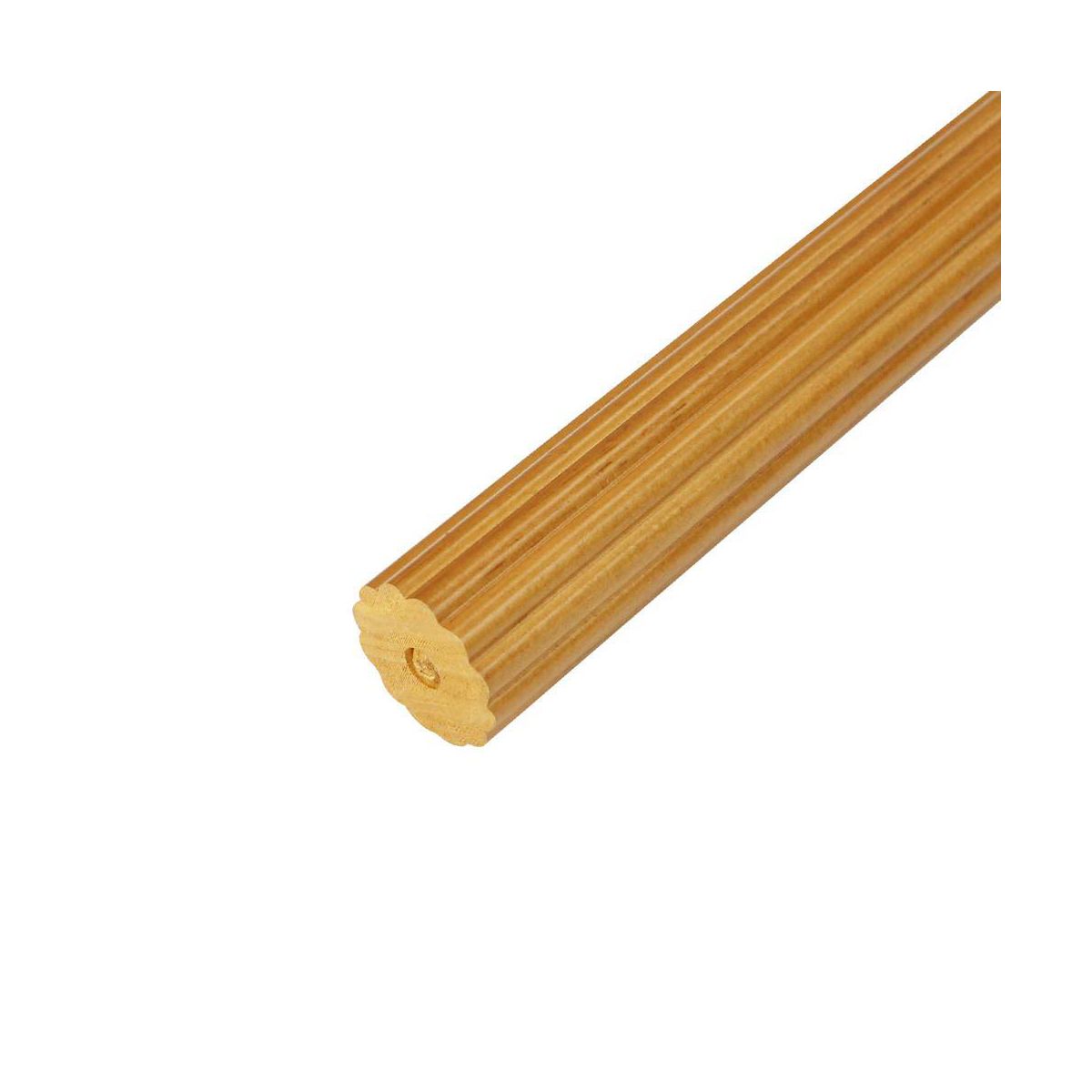 umi Home Furnishings 4ft 4ct Mix and Match Wood Single Rod Heritage Oak