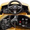 Jojoka 12V Licensed BMW M4 Kids Ride On Car, Electric Vehicle w/Remote Control, 3 Speeds, Bluetooth, MP3, LED Lights - 3 of 4