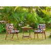 ARTPLAN Seat/Back Outdoor Chair Cushion,Set of 4 Patio Chair Cushion with Tie,Tufted Replacement for Patio Furniture,40x20x4 Inches,4 Count - 2 of 4