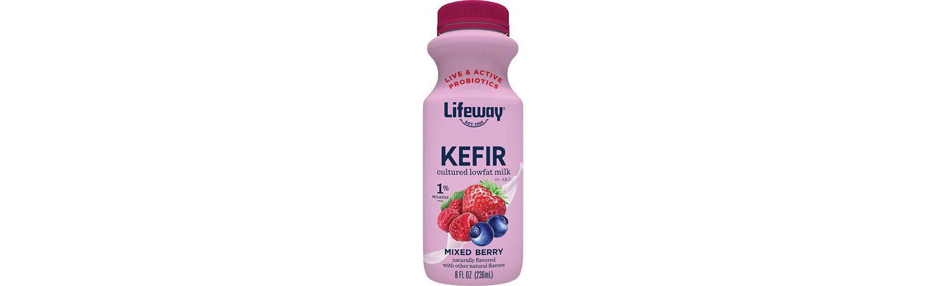 Lifeway Kefir Mixed Berry Low Fat Milk Smoothie - 8 fl oz