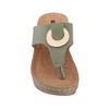 GC Shoes Genelle Hardware Comfort Slide Wedge Sandals - 4 of 4