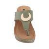 GC Shoes Genelle Hardware Comfort Slide Wedge Sandals - image 4 of 4