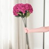 REGALWOVEN Silk Bouquet Artificial Hydrangea Flowers 22.8" 6 Pcs - 3 of 4