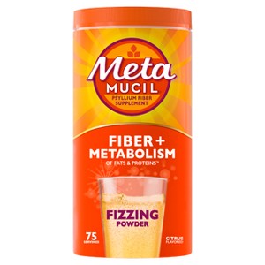 Metamucil Fiber + Vitamins Powder - Citrus - 24.9oz - 1 of 4