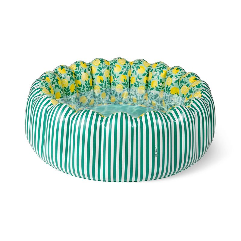MINNIDIP Tufted Pool - Striped Limone, 1 of 10