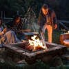VEVOR Fire Pit Ring, 42x42 in Outer/36x36 in Inner Diameter, 10inch Height Square Fire Pit Insert, for Outdoor Camping, Bonfires, Black - 2 of 4