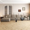 Whisen Convertible Sleeper Sofa Bed, Plush Corduroy Fabric, Back Support with Pillow - 2 of 4