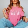 Simply Sage Market Women's Happy Easter With Heart Short Sleeve Garment Dyed Tee - 3 of 4