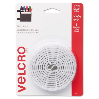 Velcro® 91325 3/4 x 15' Clear Sticky-Back Hook and Loop Fastener Tape Roll