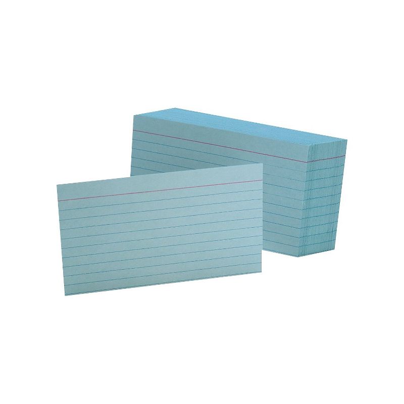 Oxford Ruled Index Cards 3 x 5 Blue 100/Pack 7321BLU, 2 of 3