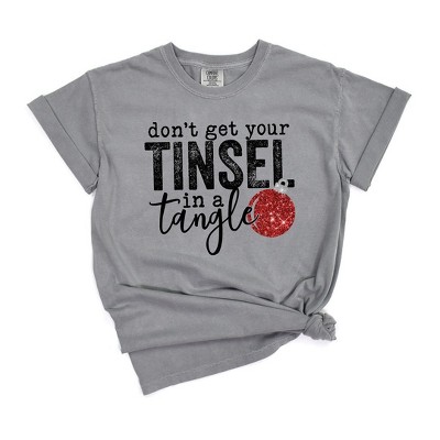 Simply Sage Market Women's Tinsel In A Tangle Bulb Short Sleeve Garment Dyed Tee
