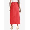 Jessica London Women's Plus Size True Fit Stretch Denim Midi Skirt - 3 of 4