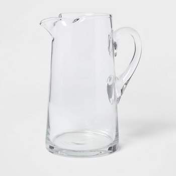 79oz Fluted Glass Beverage Pitcher Clear - Hearth & Hand™ with Magnolia