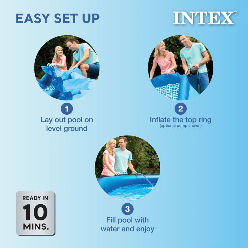 Intex 26100EH Happy Crab Easy Set 6ft x 20in Round Inflatable Ring Backyard Kids Toddler Kiddie Swimming Wading Pool, Red, 6 of 8