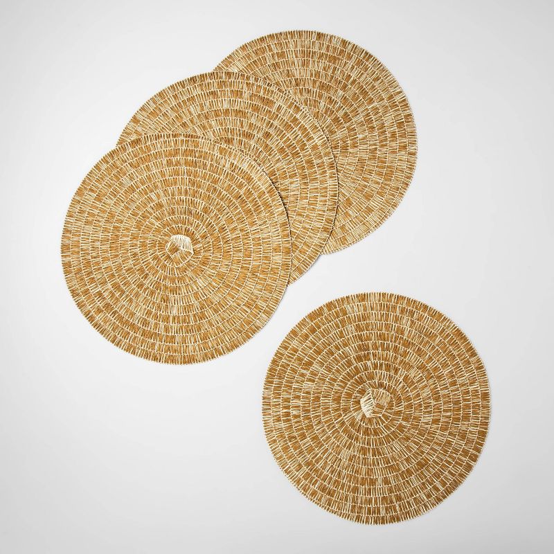 Paper Woven Placemat Golden Brass - Opalhouse&#8482;, 1 of 4