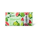 Watermelon Lime Sparkling Water - 8pk/12 fl oz Cans - Good & Gather™