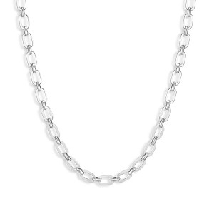 EVRY JEWELS WATERPROOF Gold or Silver Plated 5th Ave Necklace - 1 of 2