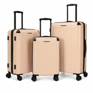 World Traveler Dejuno Abrams 3-Piece Lightweight Hardside Spinner Luggage Set - 1 of 4