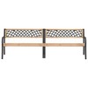 vidaXL Twin Patio Bench, 93.7 - 3 of 4