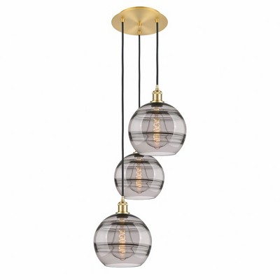 Rochester - 3 Light Cord Hung Multi Pendant In Industrial Style-35.63 Inches Tall and 16.5 Inches Wide
