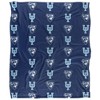 Upper Iowa University Logo Pattern Silky Touch Blanket White 50x60 - 2 of 4
