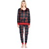 Ashford & Brooks Women's Mink Fleece Hoodie Pajama Set - 2 of 4