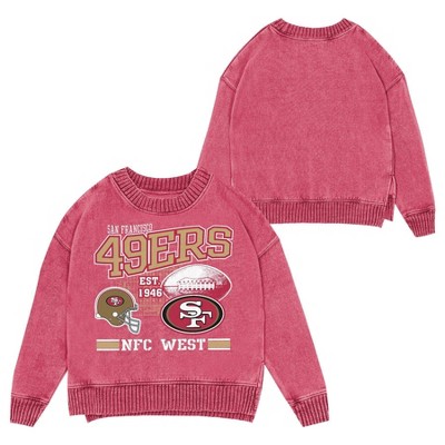 NFL San Francisco 49ers Women's Long Sleeve Fashion Fleece Sweatshirt