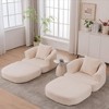 Dolonm Foldable Recliner Chair with Memory Foam - Portable Corduroy Lounger, No tools required，For Apartments/Balcony/Cafe - 4 of 4