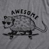 Mens Awesome Possum T shirt Funny Cool 90s Retro Animal Lover Graphic Tee - Crazy Dog Men's T Shirt - 2 of 4