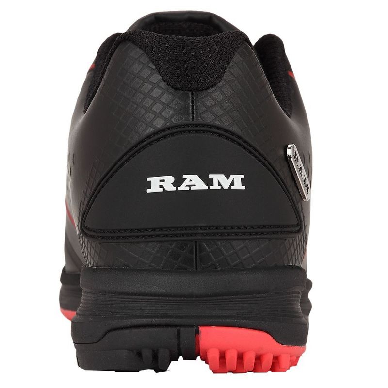 Ram Golf Player Mens Waterproof Golf Shoes Black/Red, 4 of 5