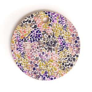 Ninola Design Purple Speckled Painting Watercolor Stains Cutting Board - Deny Designs - 1 of 3
