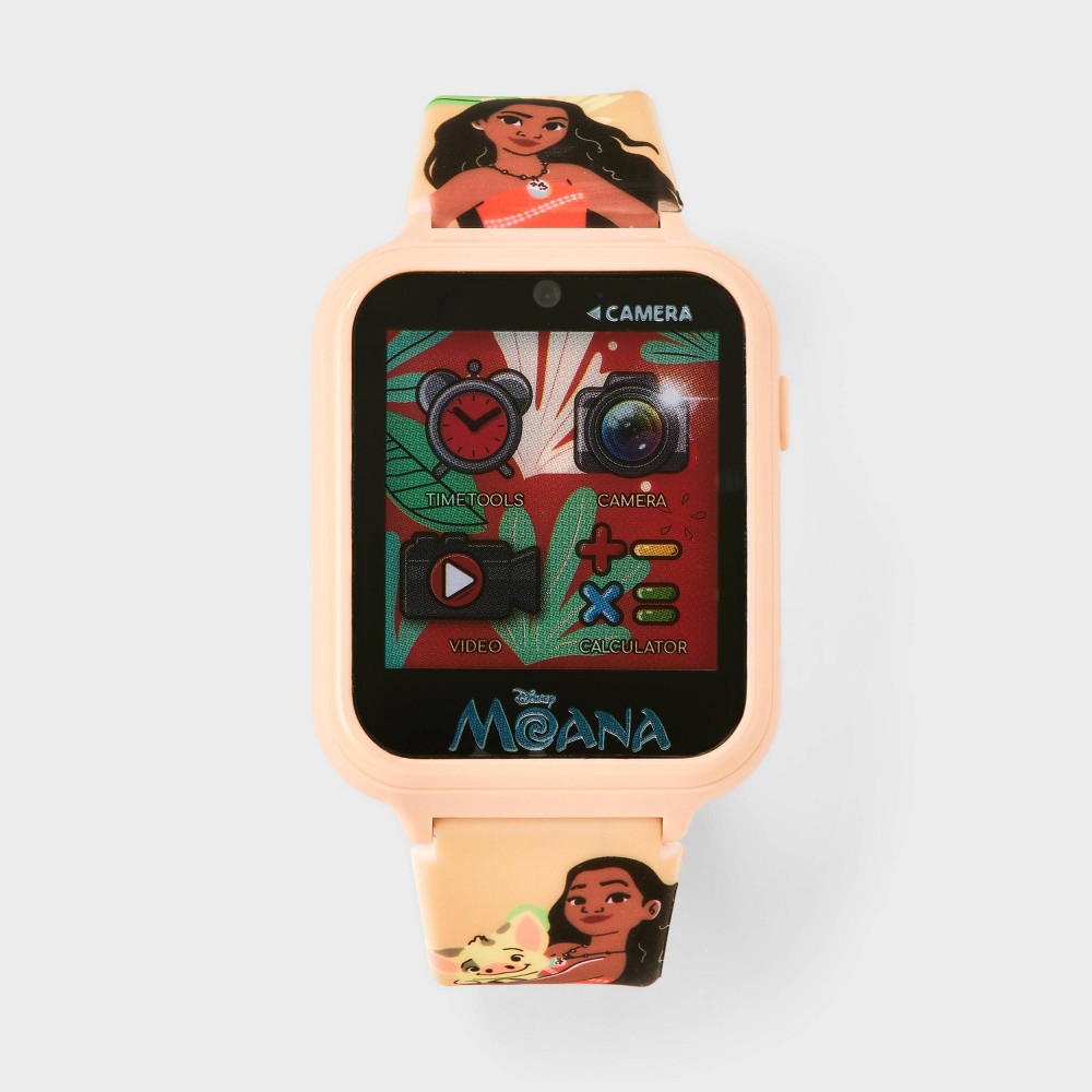 Photos - Wrist Watch Disney Girls'  Moana Interactive Smartwatch - Pink 