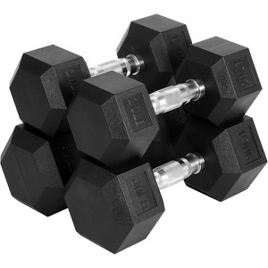ODK Hex Dumbbells Set, PVC Coated Exercises & Fitness Dumbbell Weights Set for Strength Training Home Gym - 1 of 2