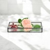 Cheung's Veldra Black Rectangular Fluted Glass Tray - Large - 2 of 4