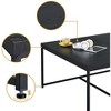 NicBex Modern Square Coffee Table Set of 5 with 4 Storage Stools and Metal Frame for Living Room - 4 of 4