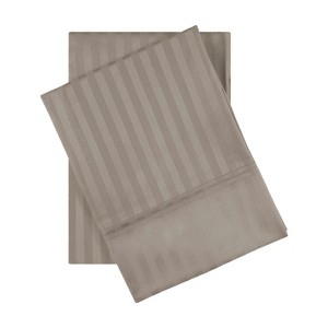600-Thread Count Egyptian Cotton Stripe 2-Piece Pillowcase Set by Blue Nile Mills - 1 of 3