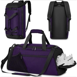 40L Gym Backpack with Shoe & Wet Compartments, Multiple Pockets for Workout, Travel, and Weekend Overnight Use - 1 of 4