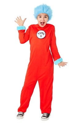 Dr. Seuss Thing 1 & 2 Jumpsuit Child Costume, Small : Target