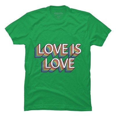 Adult Design By Humans Retro Love Is Love Pride By DudleyjazT-Shirt