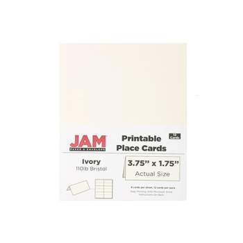 JAM Paper Smooth Colored Paper 24 lbs. 8.5 x 11 Yellow Recycled 50  Sheets/Pack (103945A)