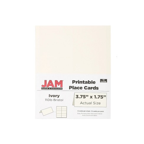 Jam Paper 3.5 x 2 Printable Business Cards, Lime Green, 100-Pack