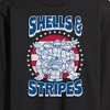 Men's - Teenage Mutant Ninja Turtles - Shells And Stripes Long Sleeve Graphic T-Shirt - 2 of 4