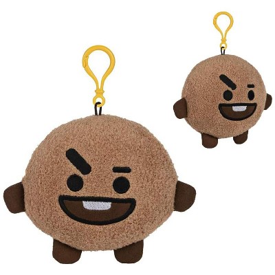 Gund Line Friends BT21 4 Inch Plush Backpack Clip | Shooky