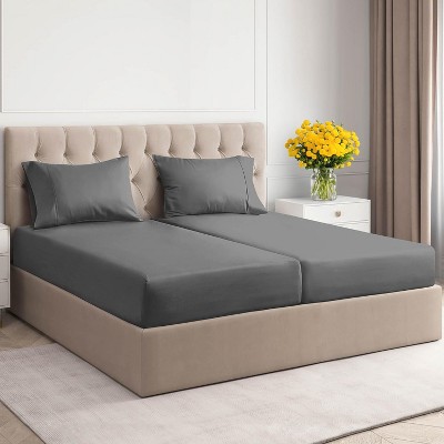 100% Cotton 400 Thread Count 4 Piece Sheet Set - Soft & Cozy Sateen Bed Sheets - CGK Linens