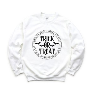 Simply Sage Market Women's Graphic Sweatshirt Trick or Treat Circle - 1 of 4