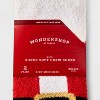 Kids' Classic Pattern 2pk Cozy Crew Socks with Gift Card Holder - Wondershop™ Red - image 3 of 3