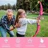 LED Kids Princess Archery Set with Cape, Headband & Butterfly Mask, 10 Suction Arrows - Outdoor Gift for Girls Ages 3-8 - 2 of 4