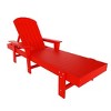 WestinTrends Dylan 2 Piece Adirondack Poly Reclining Chaise Lounge With Arms - 4 of 4
