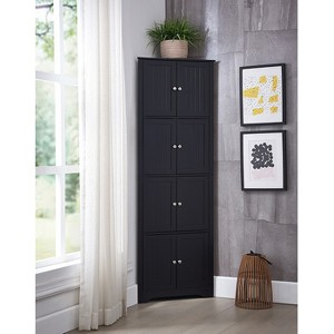 Kings Brand Furniture Lyons 4-Tier Corner Kitchen Pantry Storage Cabinet with 8 Doors - 1 of 4